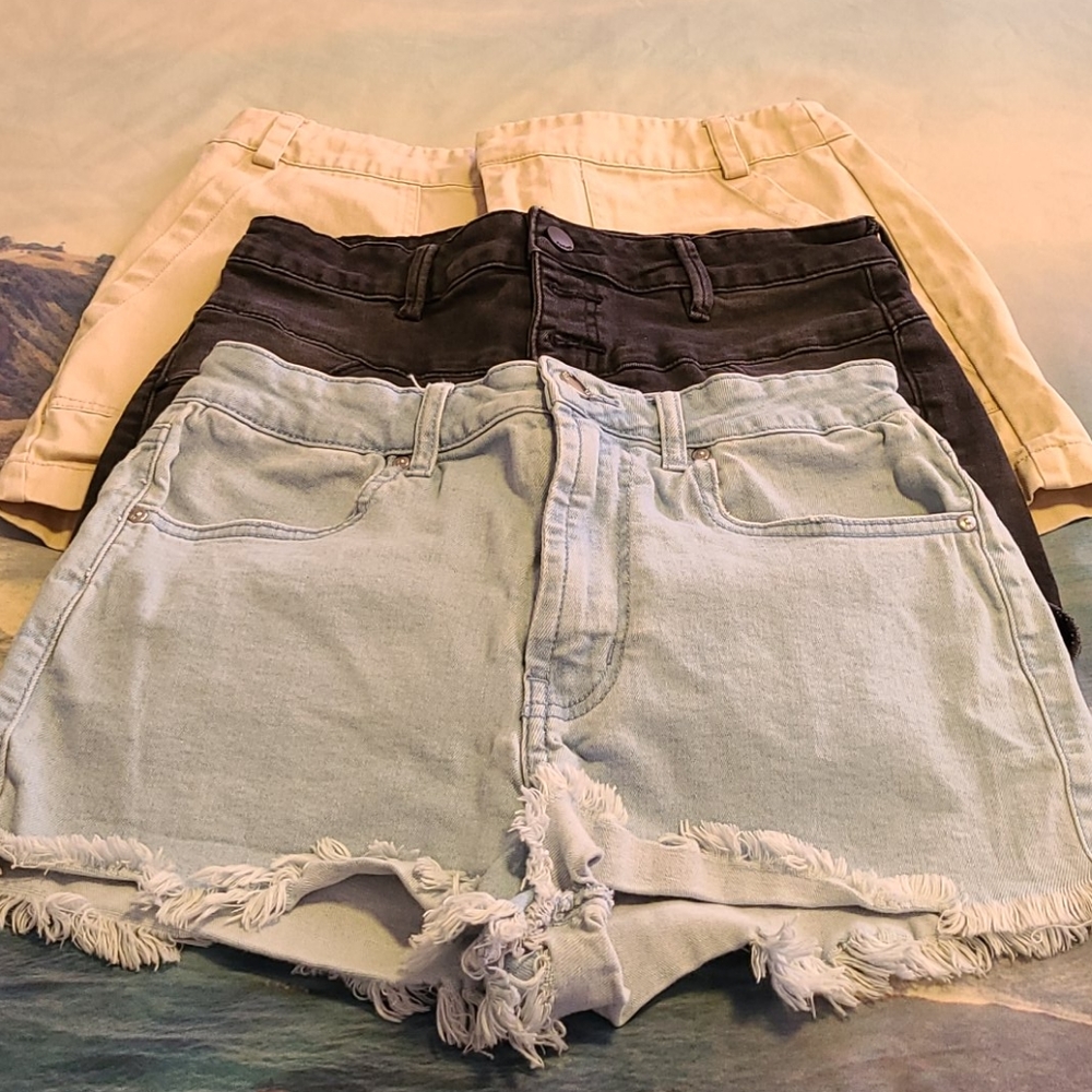 Women's F21 Jean Shorts and Refuge Shorts 3 Pairs